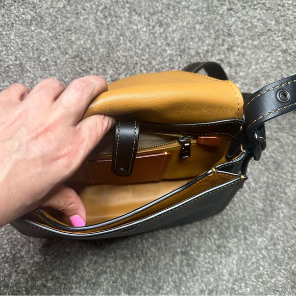 Coach Saddlebag 23 75th Anniversary Crossbody in Black - Picture 9 of 11